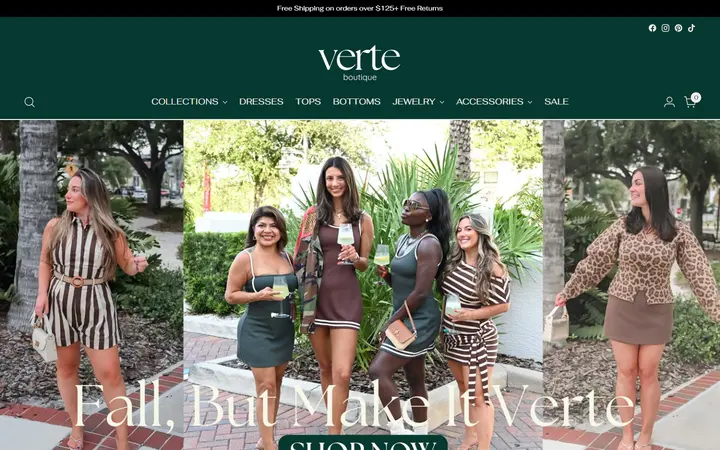 Preview of Verte Boutique website