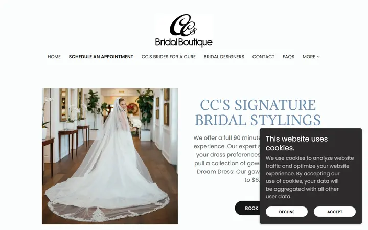 Website page titled Schedule An Appointment