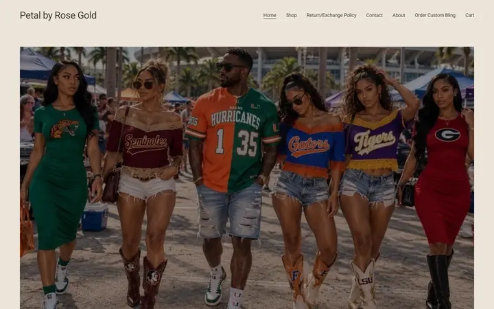 Preview of Petal by Rose Gold Boutique website