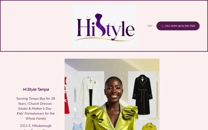 Preview of HiStyle fashion website