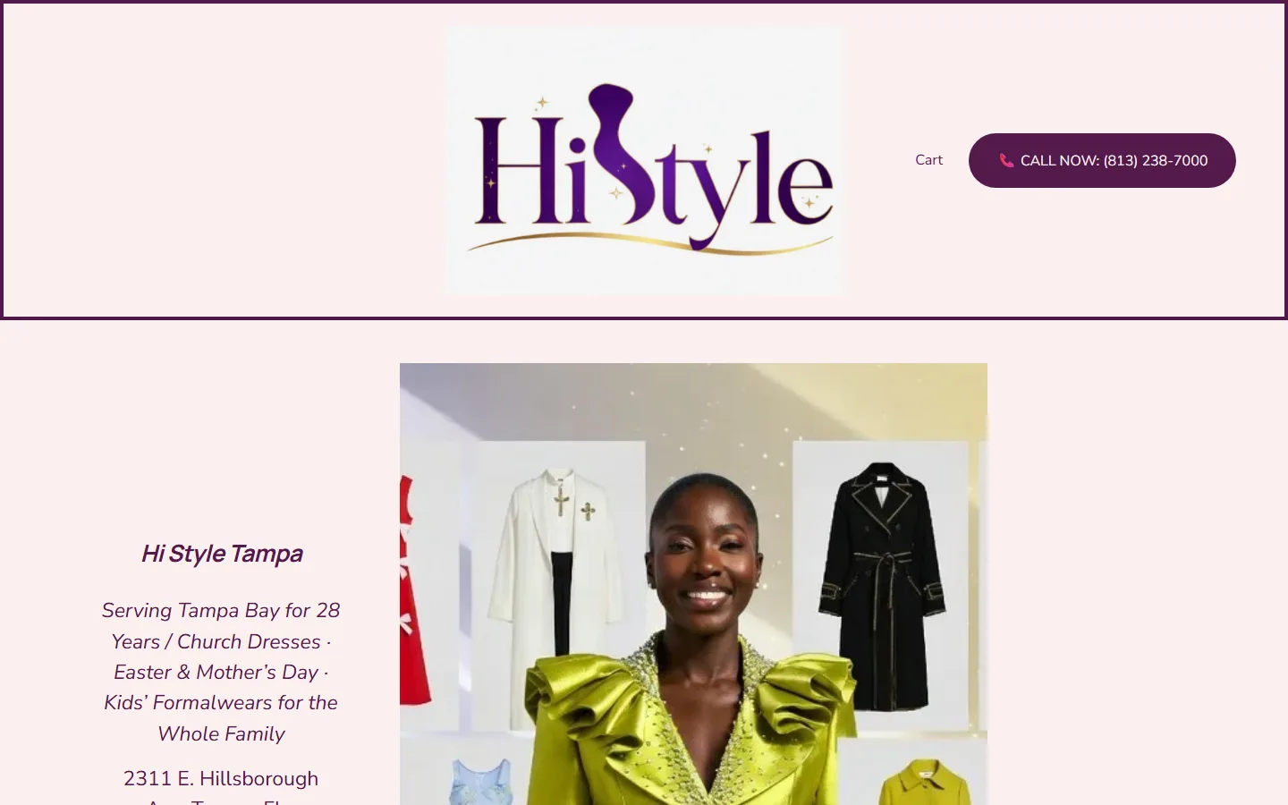 Viewport capture of HiStyle fashion website