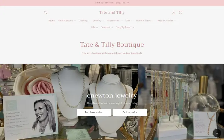 Preview of Tate & Tilly website