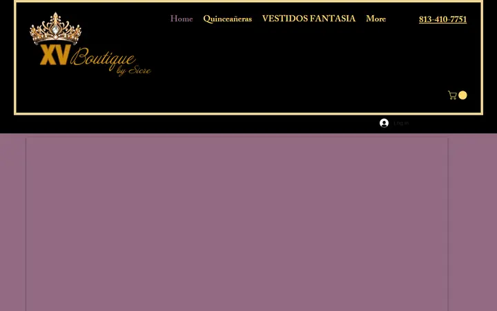 Website page titled Home | Xv Boutique By Sicre