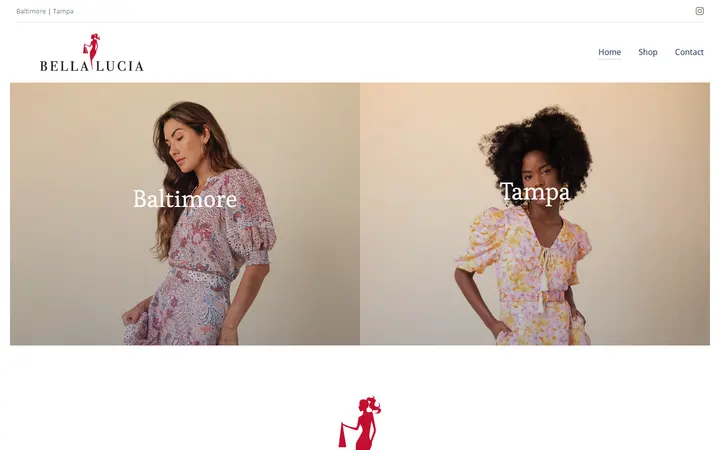 Preview of Bellalucia website