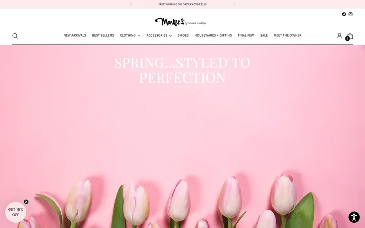 Preview of Monkee's of South Tampa website