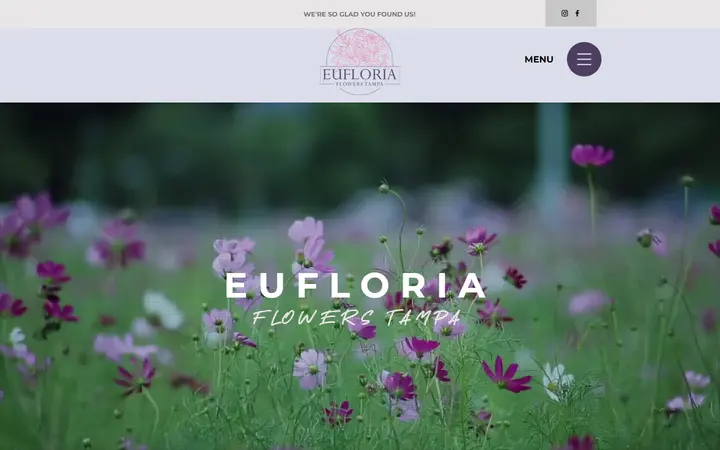 Preview of Eufloria Flower Boutique website