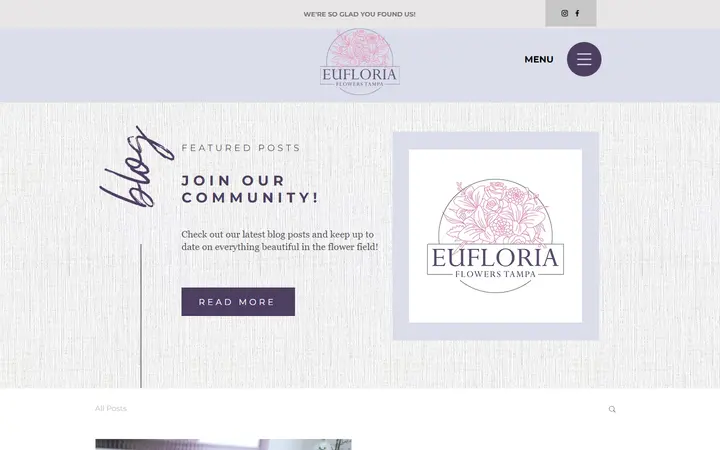 Website page titled Blog | Eufloria Flowers Tampa