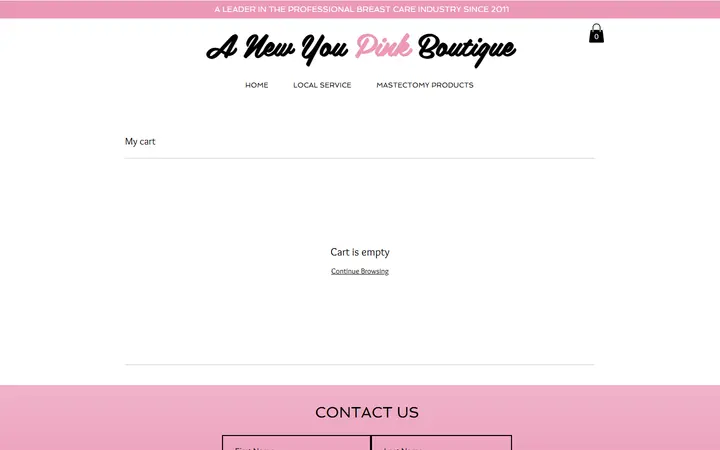 Website page titled Cart Page | Anewyou