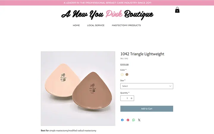 Website page titled 1042 Triangle Lightweight | Anewyou