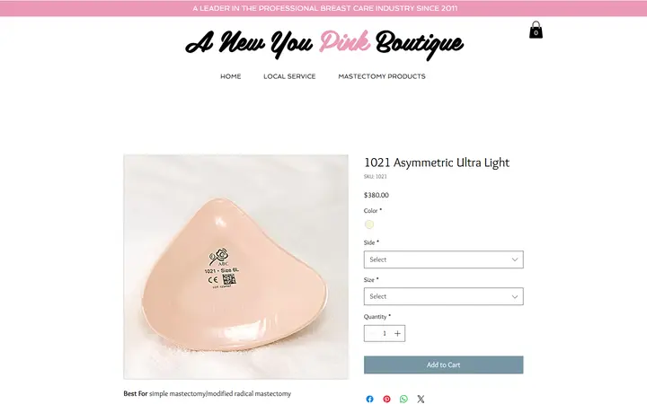Website page titled 1021 Asymmetric Ultra Light | Anewyou